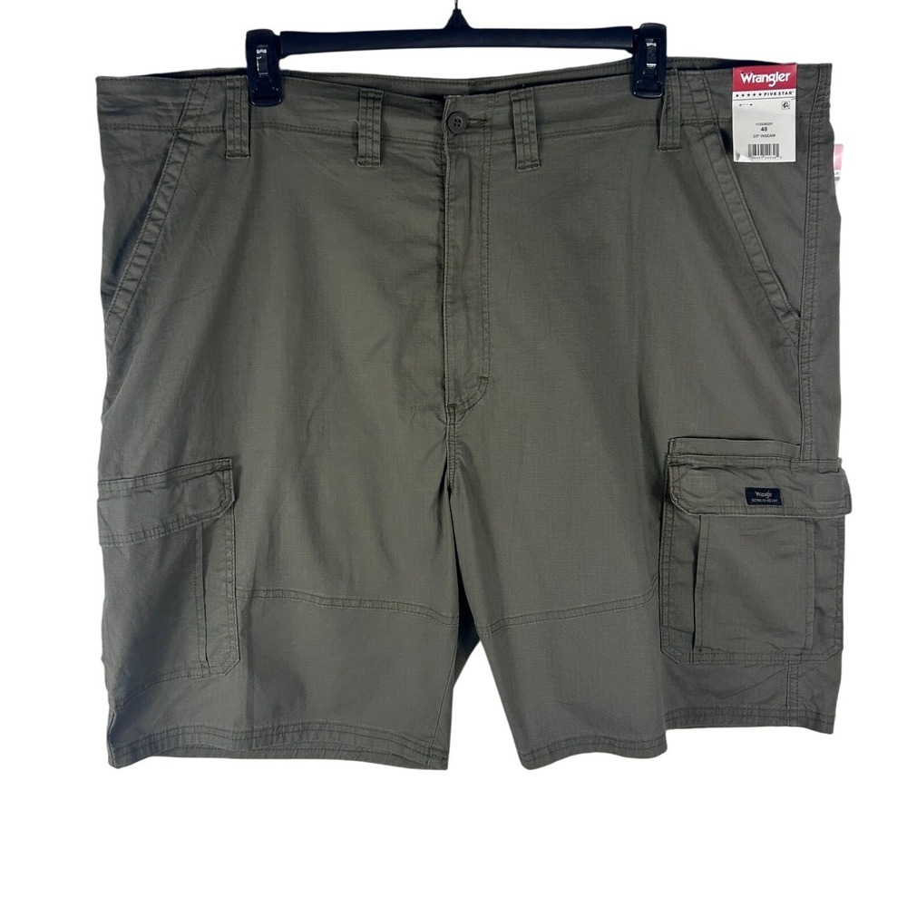 Wrangler Five Star‎ Heritage Relaxed Fit Cargo Shorts Olive Green Size 48 NWT